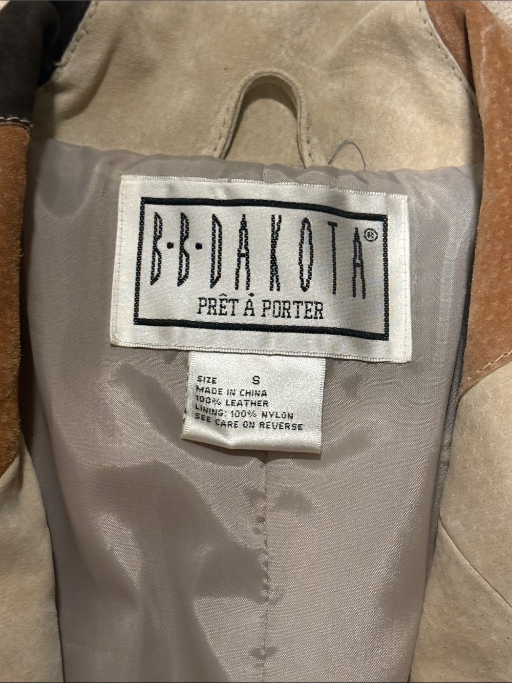 Vintage 90’s/Y2K BB Dakota Leather Patchwork Jacket - Picture 2 of 7